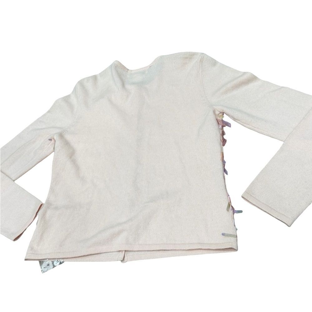 🌟 Cashmere Collection by Saks Fifth Avenue Iridescent Sequin‎ Cardigan - Size L - Picture 11 of 12